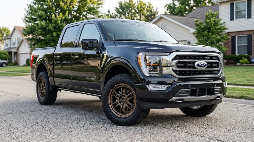Ford F-150 wheel and tire fitment example